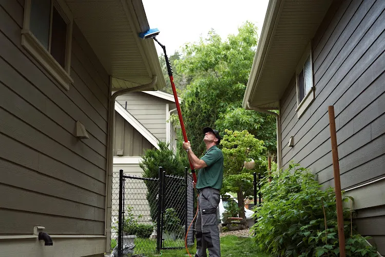 Gutter Cleaning & Eavestroughing work by Ably Clean Ltd. in Kelowna