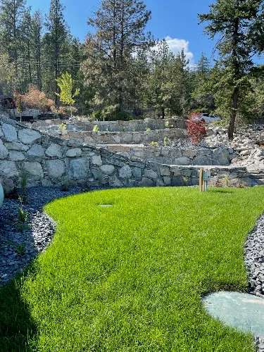 Landscaping work by Green Park Landscaping & Rock Walls in Kelowna