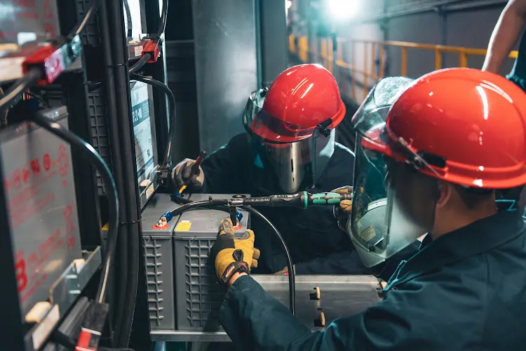 Electricians work by Dayton Power & Controls inc. in Kelowna