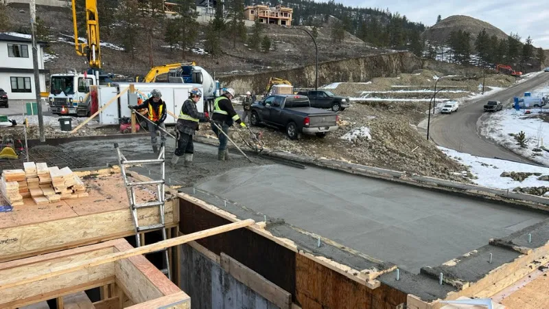 Concrete & Masonry work by Silver Springs Concrete Services in Kelowna