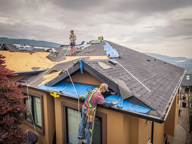 Roofing work by Okanagan Quality Roofing in Kelowna